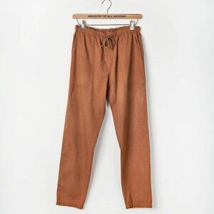 Industry Of All Nations Ponya Drawstring pant in Rust/Brown unisex Large